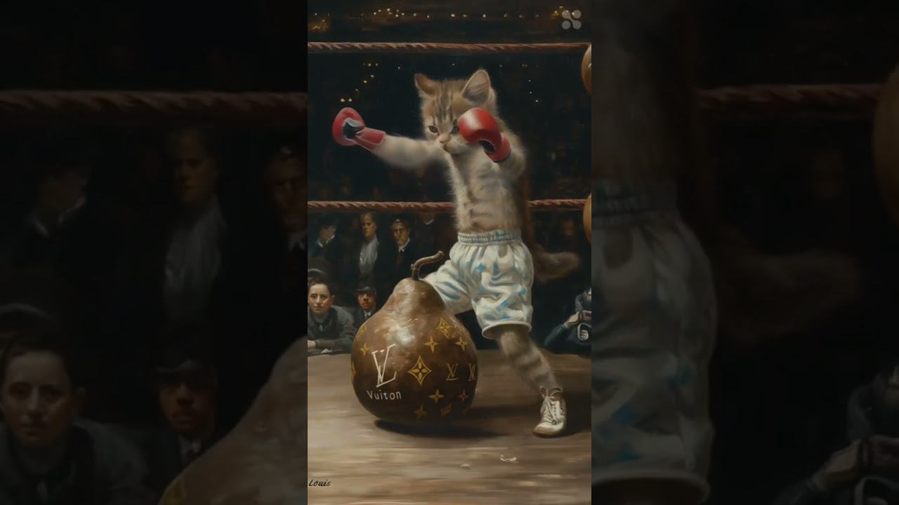 Boxing Cat  #aiart #midjourney #runway #cat #boxing #wearemidjourney