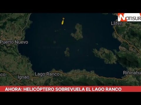 Ahora: Helicóptero sobrevuela el Lago Ranco