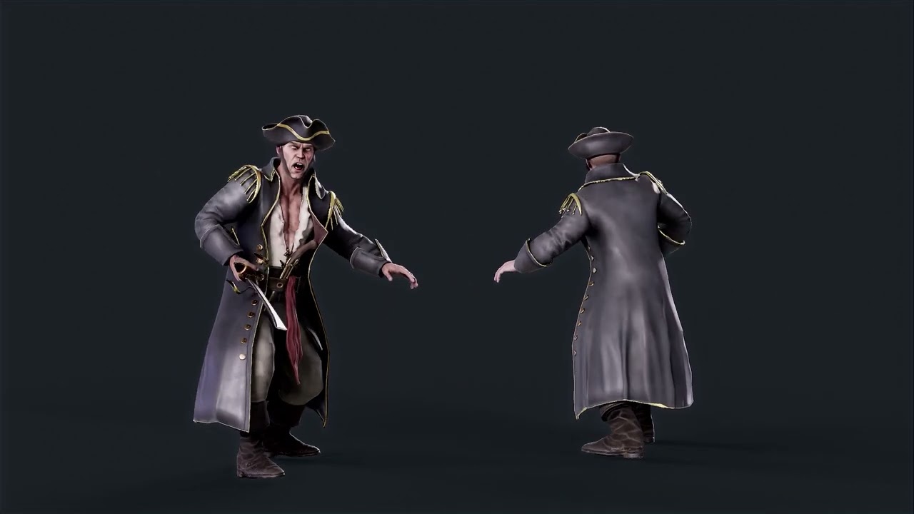 Kapitan Pirat&oacute;w Model 3D