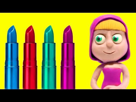 Masha beauty makeup - Superhero Play Doh Cartoons & Stop Motion Movies for kids