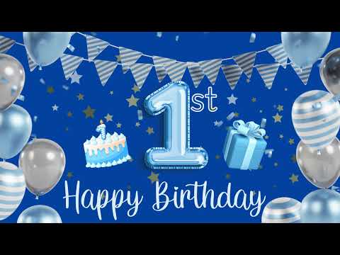 1 HOUR Happy 1st Birthday Background Happy Birthday Song