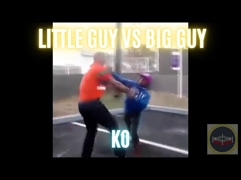 How a little guy KO's a Big Guy - Street fight Break Down