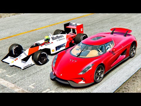 McLaren F1 1988 vs Koenigsegg Regera engine F1 2004 - Old Spa