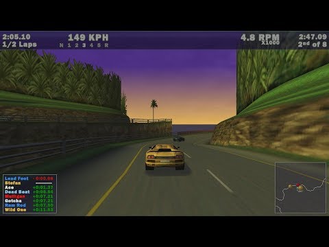 Need for Speed 3 (Hot Pursuit) - Aquatica with Lamborghini Diablo SV (Single Race)