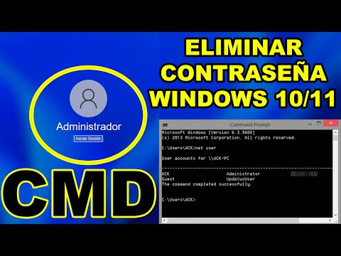 Como Quitar o Cambiar la Contraseña de Inicio de Sesión de Windows 10/11 con CMD si la Olvidaste