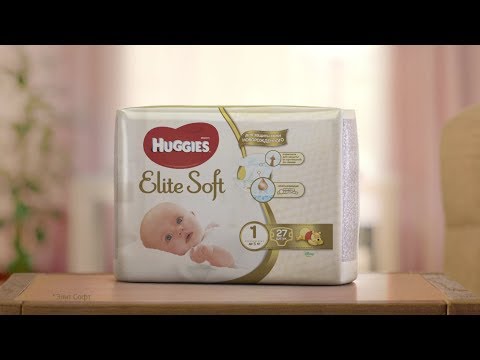Подгузники Huggies Elite Soft 1 (3-5 кг) 25 шт - Видео