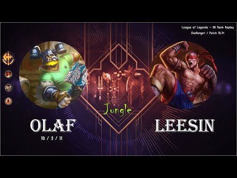 [Jungle] Olaf vs Leesin - KR Replays (C) / 롤 정글 올라프