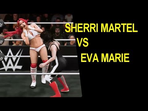 WWE 2K18 Sherri Martel vs Eva Marie