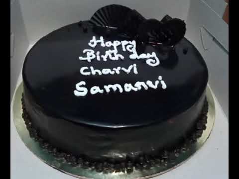 cake design # simple decoration #black Forest 🎂Suhaima Musthafa.