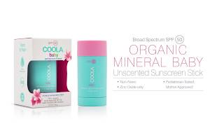 COOLA Mineral Baby SPF 50 Unscented Sunscreen Stick