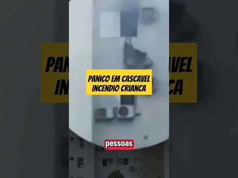 Incêndio em Cascavel PR o Edifício João Batista,vários feridos, incluindo uma criança #paranadireto