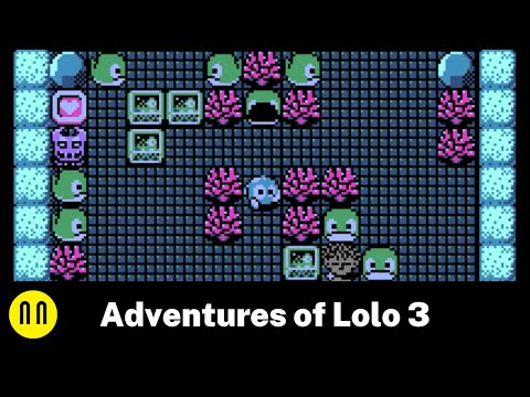[NES] Adventures of Lolo 3 - Full Playthrough 17 Levels 100 Puzzles