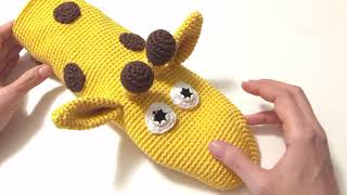 Giraffe hand puppet | Free crochet pattern Part 1