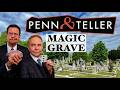 MAGIC Grave in Los Angeles!  Headstone of Penn and Teller - Is This Your Card?
