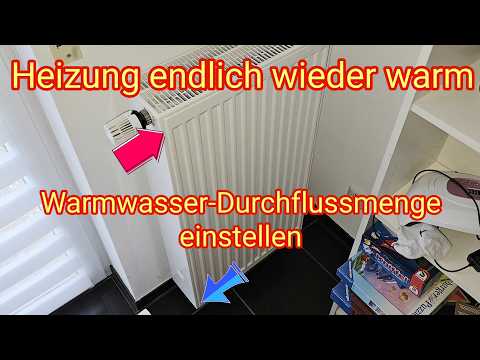 Heizung wird nicht warm? Heizkörper Durchfluss einstellen, Voreinstellbares  Thermostat-Ventil