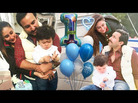 Taimur Cuts His First Birthday Cake With Kareena And Saif