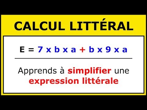 Simplifier l'Écriture d'une Expression Littérale | Cinquième - Collège | Calcul littéral