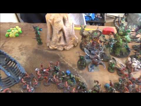 Age of Sigmar Battle Report #027 AOS 2.0!!!! Deepkin & Fyreslayer vs Nurgle 3000 Punkte deutsch