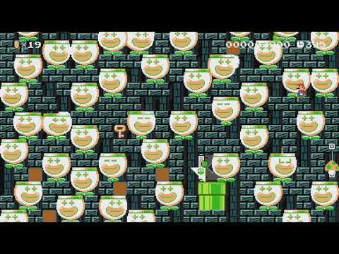 クラウン大迷宮17 by サブ　りょんりょん - Super Mario Maker - No Commentary 1bs
