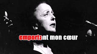 Karaoké  Edith Piaf  - Jezebel
