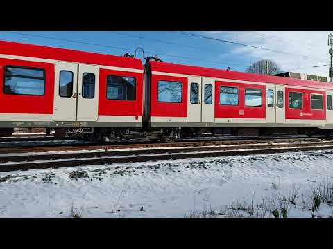 Ausfahrt S6 aus dem Bahnhof Gauting in Richtung München. S-Bahn Sound pur.