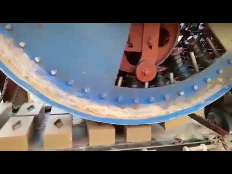 Double die rotary type brick machine