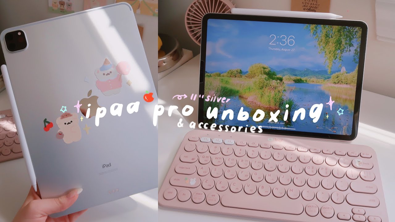 iPAD PRO 2020 11" UNBOXING 🍎 some accessories and decorating