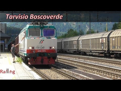 Treinen op station Tarvisio Boscoverde #1 (I) | LOCWISSELS OP HET ITALIAANSE GRENSSTATION