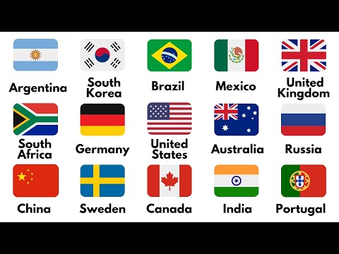 Learn Countries, Capitals, Nationalities, and Languages with Flags | Countries Name in English