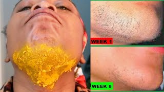 JUST 2 INGREDIENTS REMOVE FACIAL HAIR, REMOVE FACIAL HAIR PERMANENTLY CHIN + UPPER LIPS