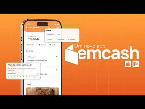 Vídeo lançamento do novo app Emcash — Emcash Fintech