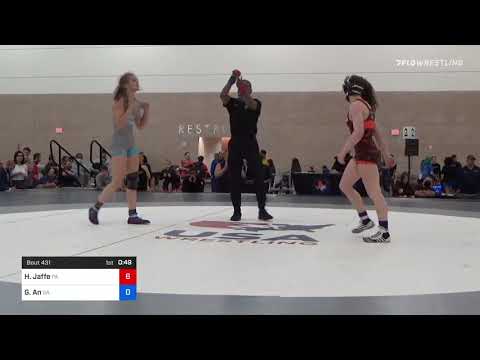 58 Kg Rr Rnd 3 - Haylie Jaffe, PA Vs Genevieve An, GA