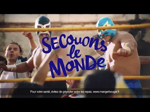 Orangina (catcheurs danseurs) 'secouons le monde'- Publicité 0:20