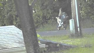 Riding an electric dirt bike