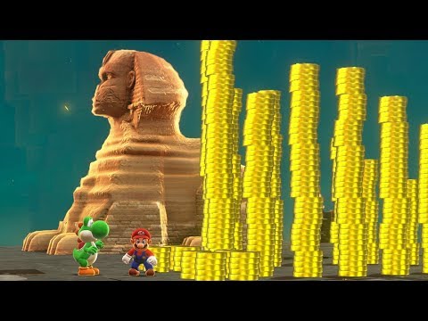 Super Mario Odyssey - All Sphynx Locations + Secret Final Quiz