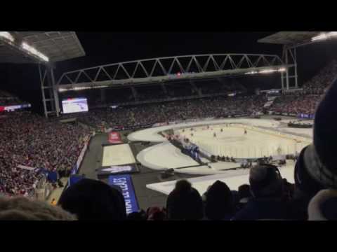 [HD] Centennial Classic: Leafs vs Red Wings Mitch Marner Goal Fan Reaction