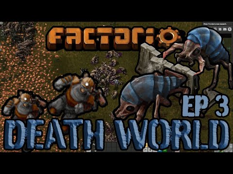 FACTORIO DEATHWORLD with JD-PLAYS | Getting our Footing - Episode 3