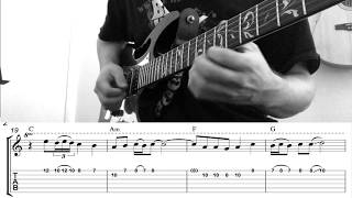 Hurriganes - My Only One guitar solo with tabs! (by Tomi Ihanamäki)