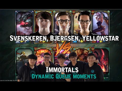 Bjergsen, Sven, Yellowstar vs Immortals Dynamic Queue - League of Legends