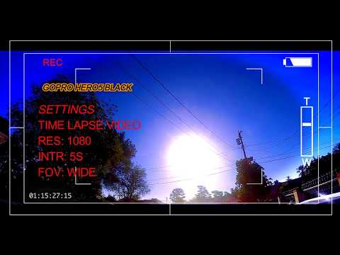GoPro Hero5: SUNRISE Timelapse Video + Settings