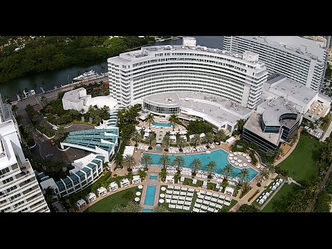 FontaineBleau Hotel Miami Beach Drone View