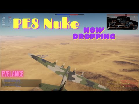PE8 Mini Nuke 9 Kills | T34E | FUN | Russia 4.3 | Red skies | War Thunder |