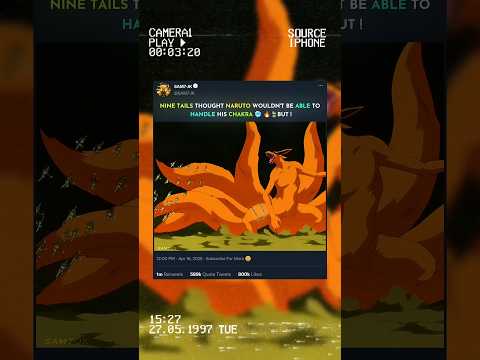 NARUTO FIGHTS KURAMA 👊🏻🥶...