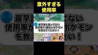 使用率最下位のポケモンは……#ユナイト #ポケモンユナイト