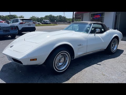 1974 Chevrolet Corvette Stingray Convertible - Walk Around, Start Up & Drive