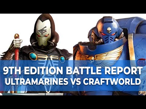 BATTLE REPORT! ELDAR VS ULTRAMARINES | WARHAMMER 40K | GRAND TOURNAMENT MISSION