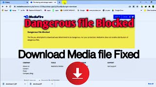 How To Dangerous File Blocked Error Fixed Download Mediafire Blocked File 2021