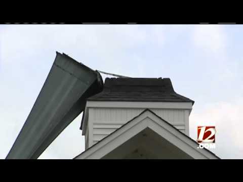 Storm Damages Church Steeple