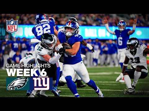 Philadelphia Eagles vs New York Giants Game Highlights | 2025 NFL Season Week 6