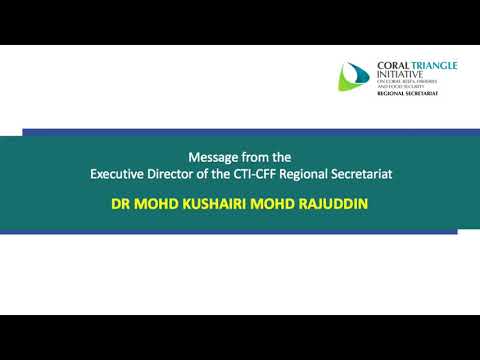 Message from the Executive Director of the CTI-CFF Regional Secretariat